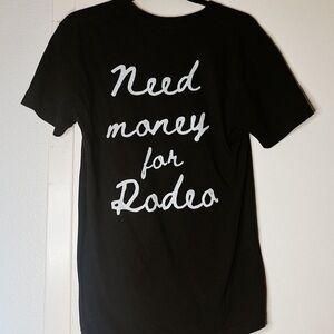 The Good Babes Co. "Need Money for Rodeo" Graphic Tee - Black